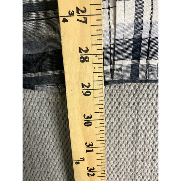 Red Ape Party  Shirt Mens M  Gray/Black Plaid Always King Patches Logo Street - Picture 12 of 15